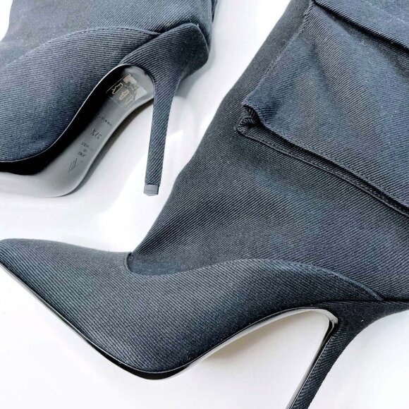 the attico sienna combat knee high boots - size 37.5 - Picture 6 of 15